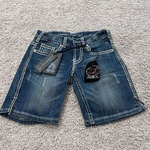 Cowgirl Tuff Women's Blue Denim Shorts